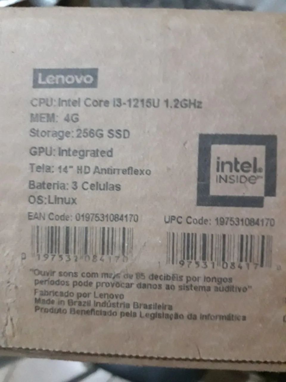 Notebook Lenovo