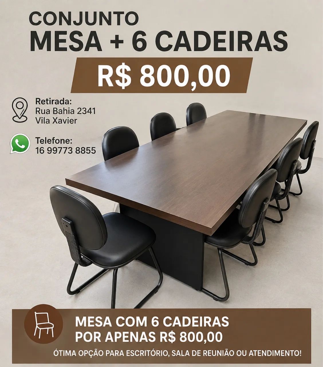 Mesa para escritório 
