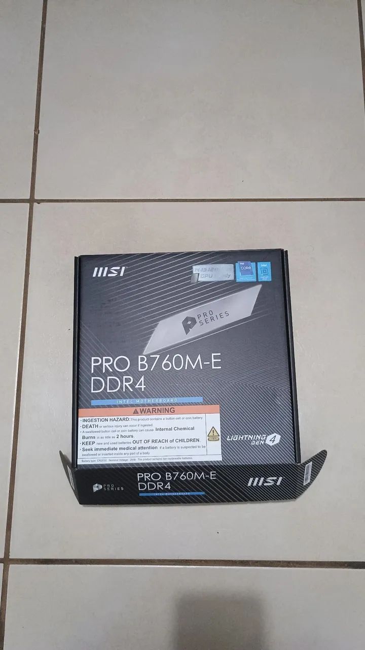 Placa mãe B760M-E msi nova lacrada - Foto 2
