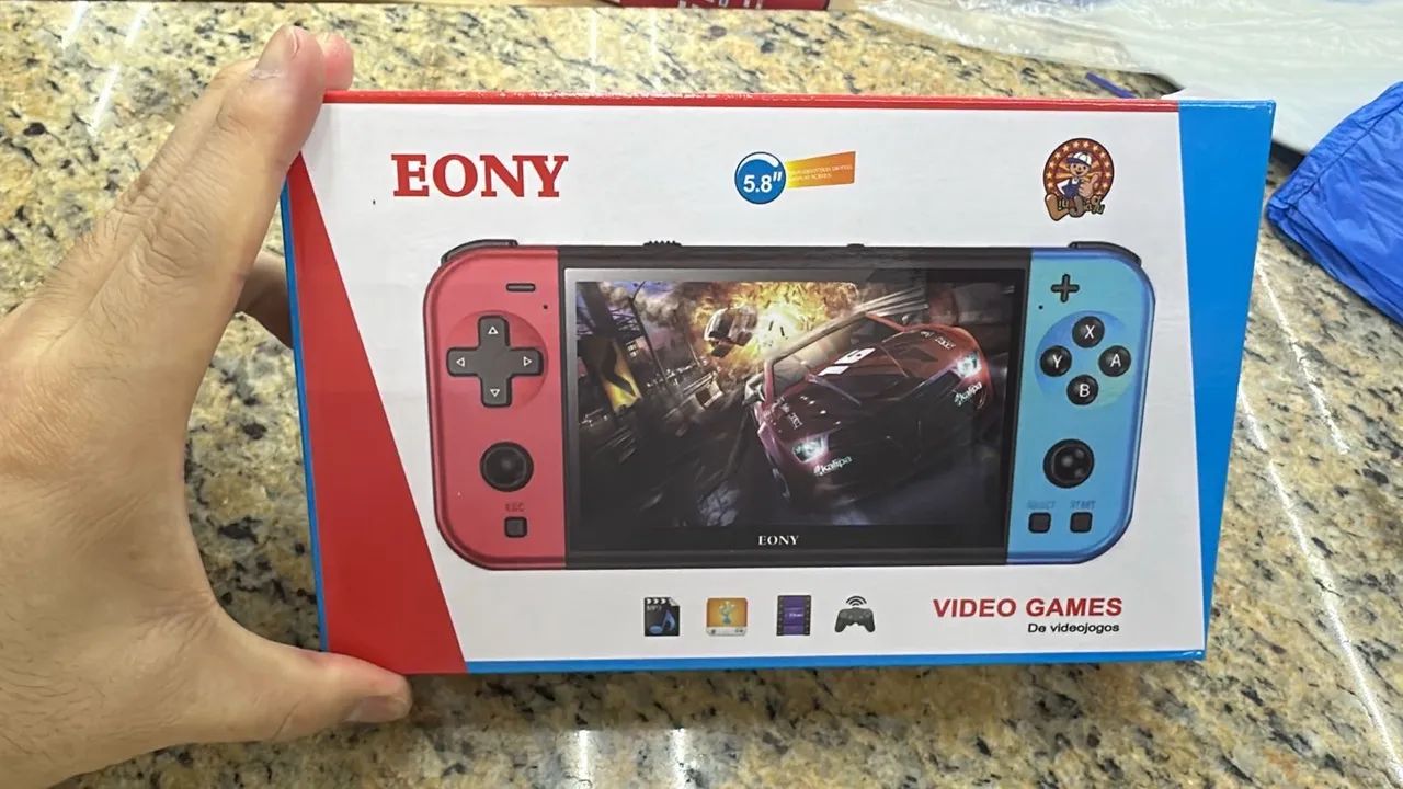 Vídeo game portátil EONY com mais de 10mil jogos retrô - Foto 2