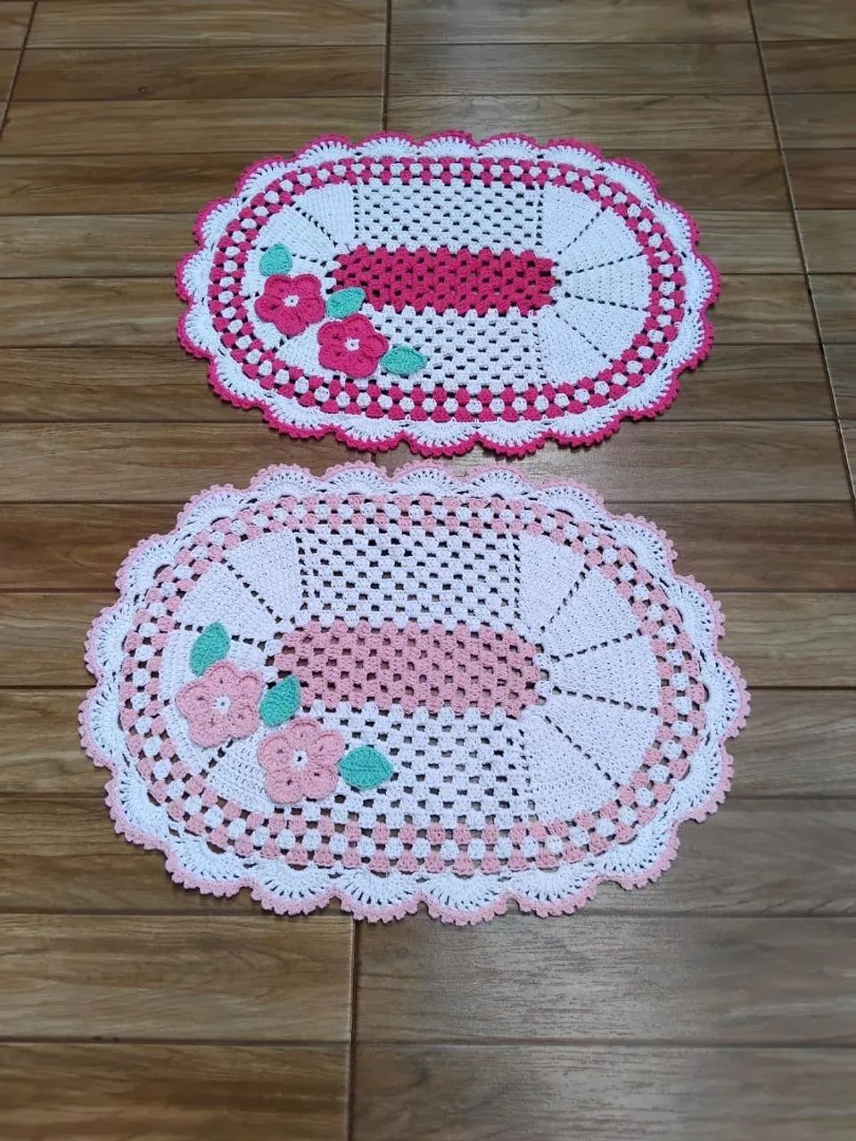 Tapete croche cores Marshmallow 