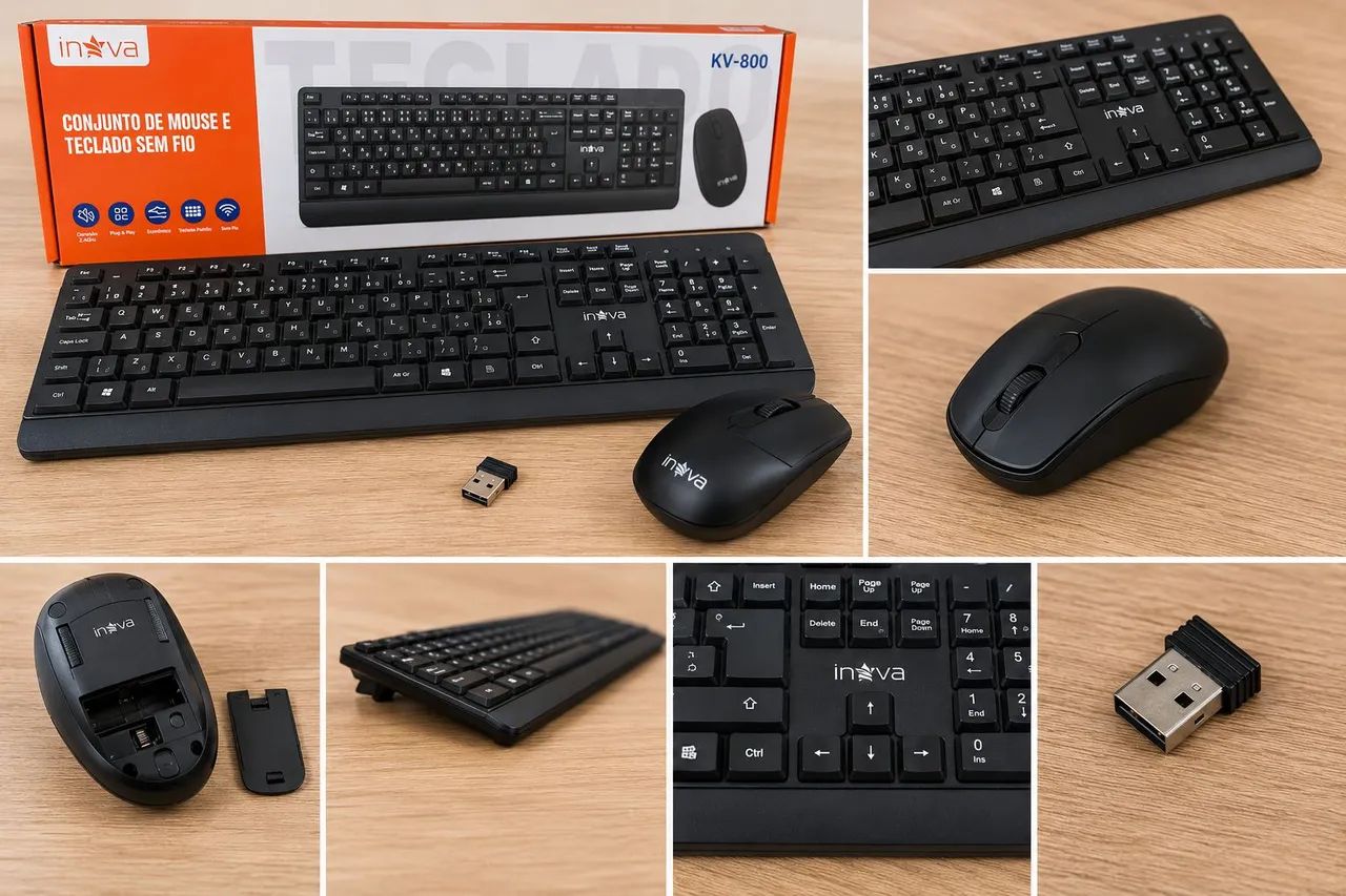 Kit teclado e mouse sem fio - Foto 2