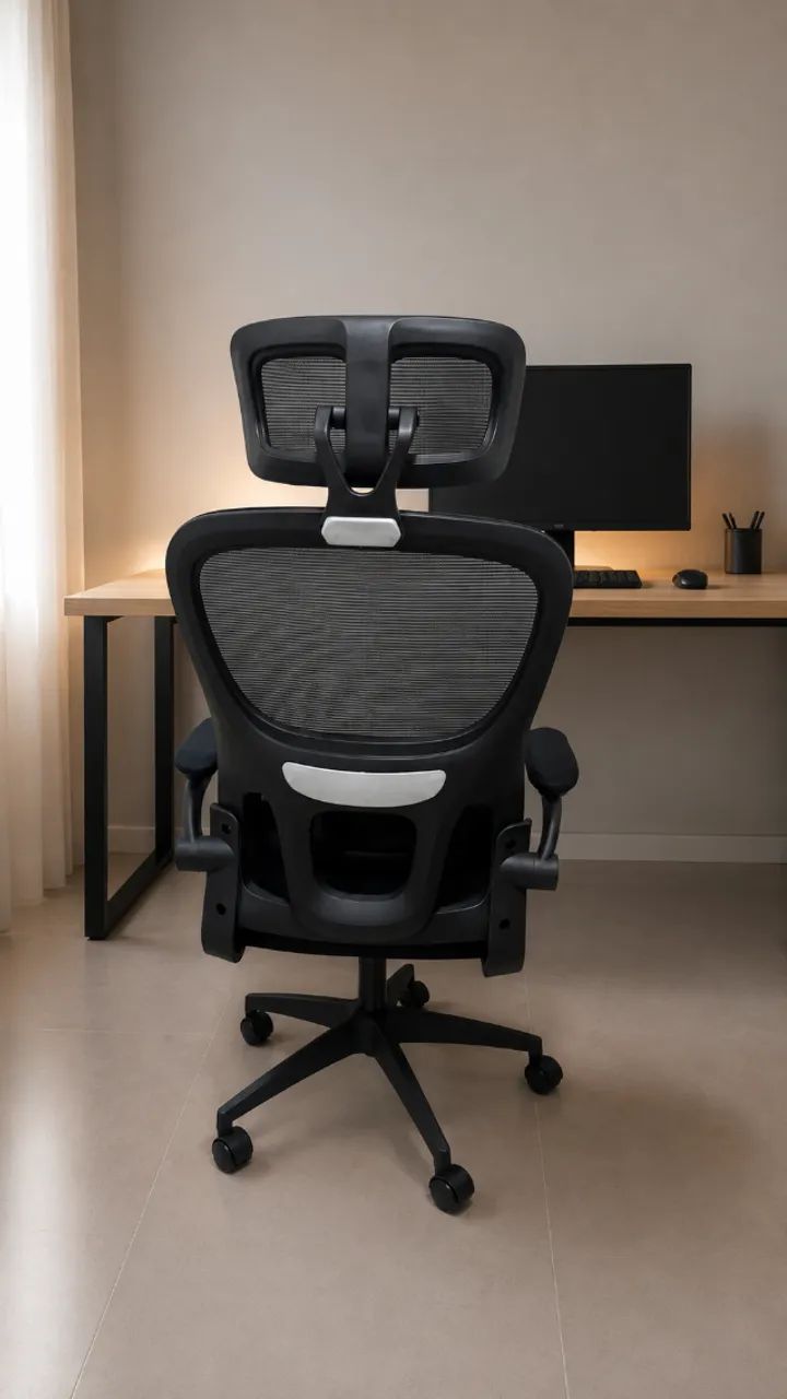 Cadeira Ergonomica Escritorio Com Apoio de Lombar e Cabeça - Foto 2
