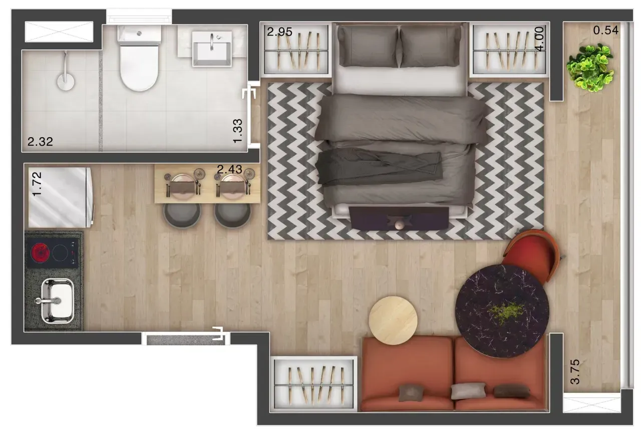 PLANTA 24m²