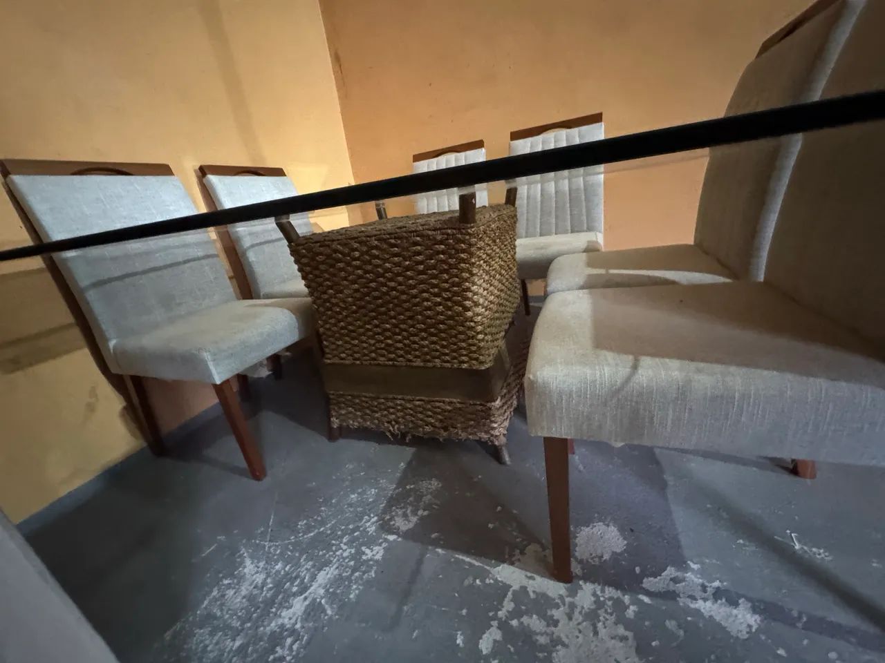 Mesa jantar vidro   Seis cadeiras  - Foto 2