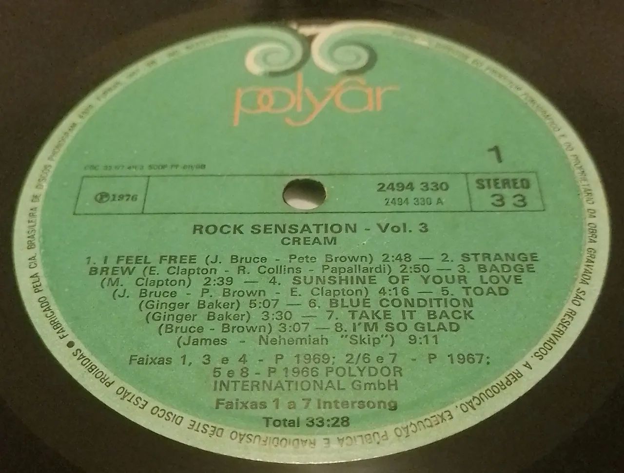 Cream - Rock Sensation LP Disco Vinil (VG+) - Foto 4