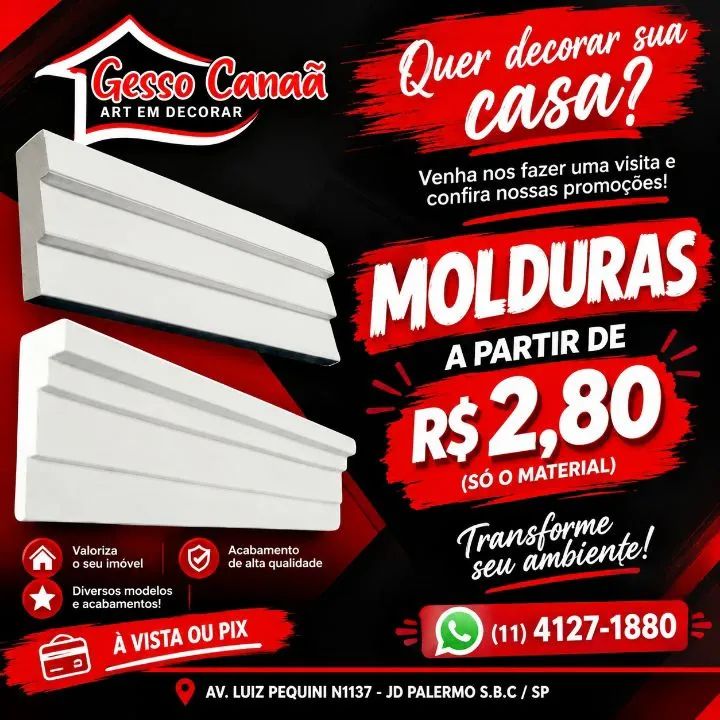 Gesso canaã a art em decorar  - Foto 2