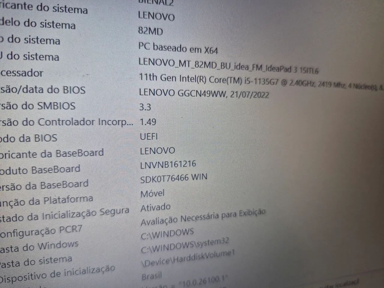 Laptop Ideapad /Core I5 / 8gb / SSD 256 - Foto 4
