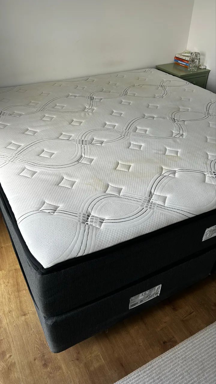 Cama Box King Size + colchão  - Foto 2
