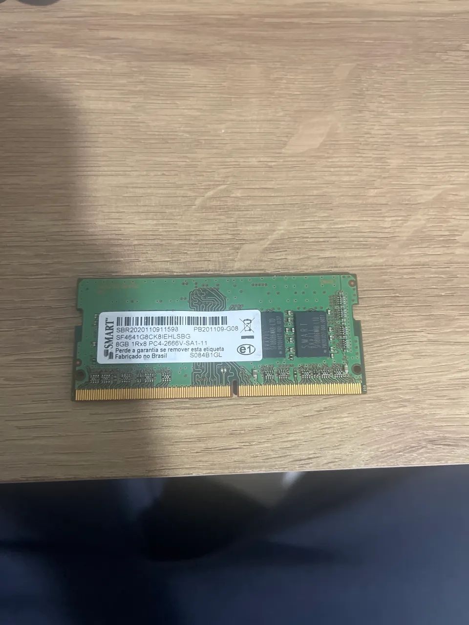 Memória ram ddr 4 8gb para notebook 