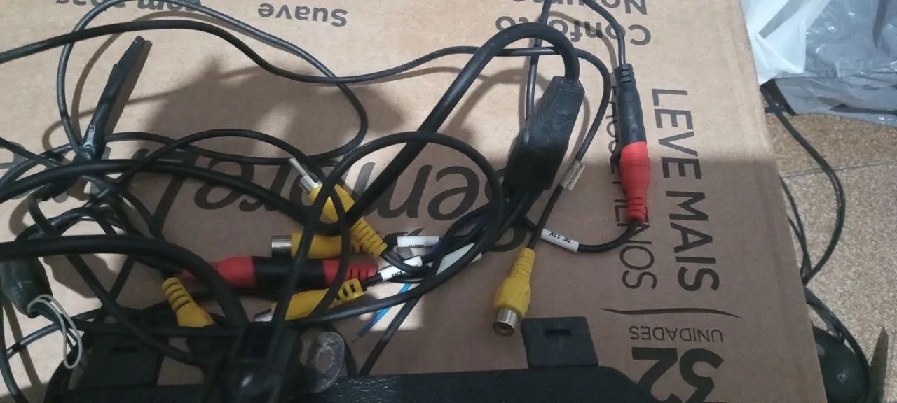 Retrovisor de câmara de ré compreto com os cabos  - Foto 3
