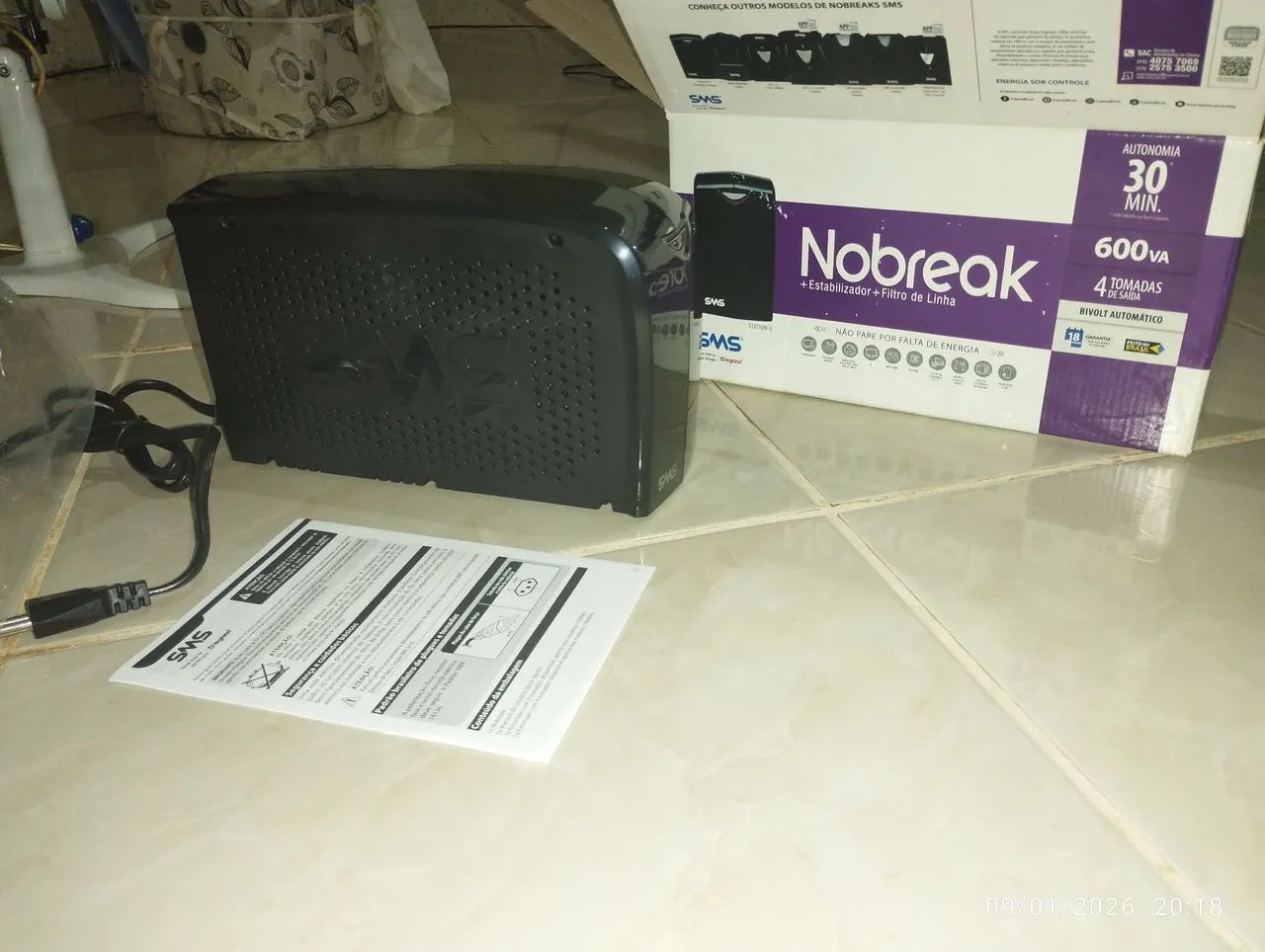 Nobreak SMS 600va (NOVO) - Foto 3
