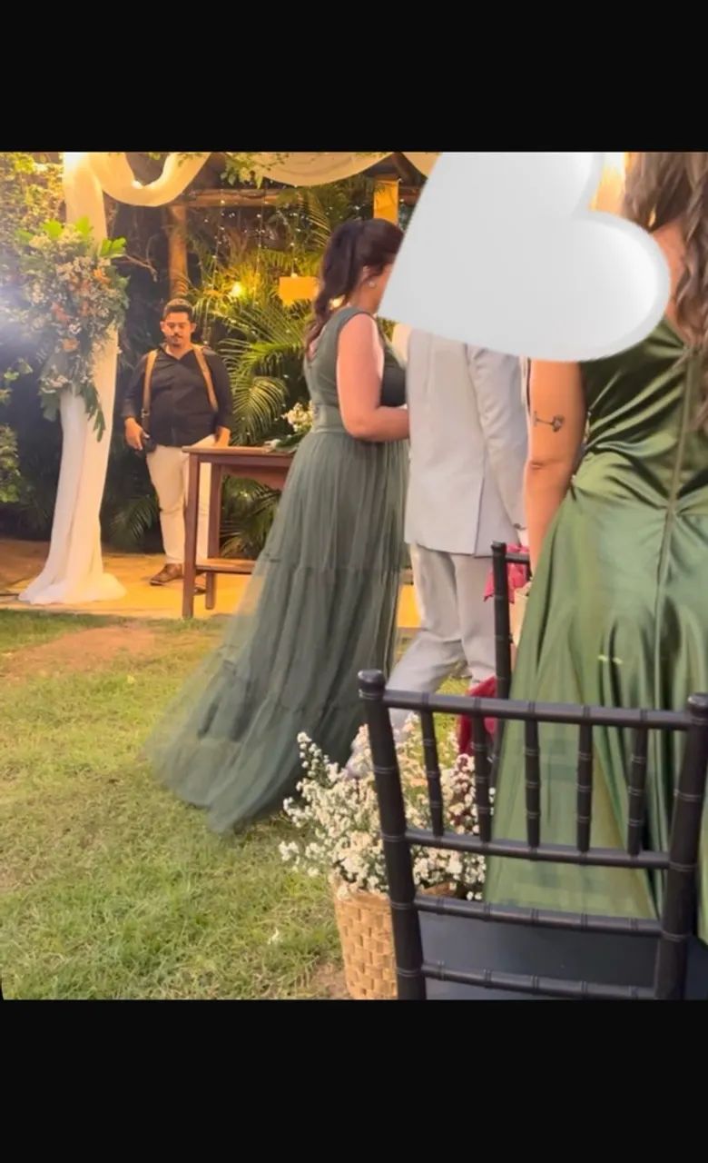 Vestido verde oliva 