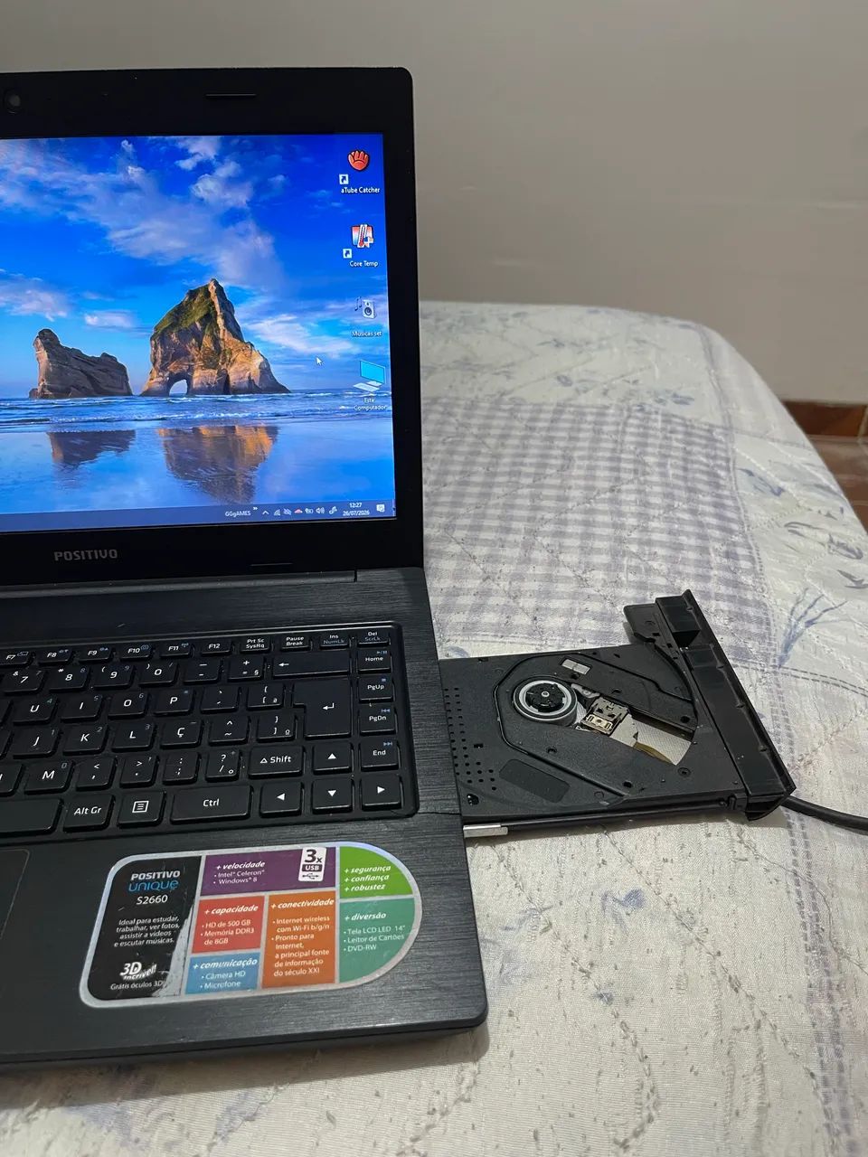 NOTEBOOK POSITIVO BEM CONSERVADO PASSO CARTÃO  - Foto 4