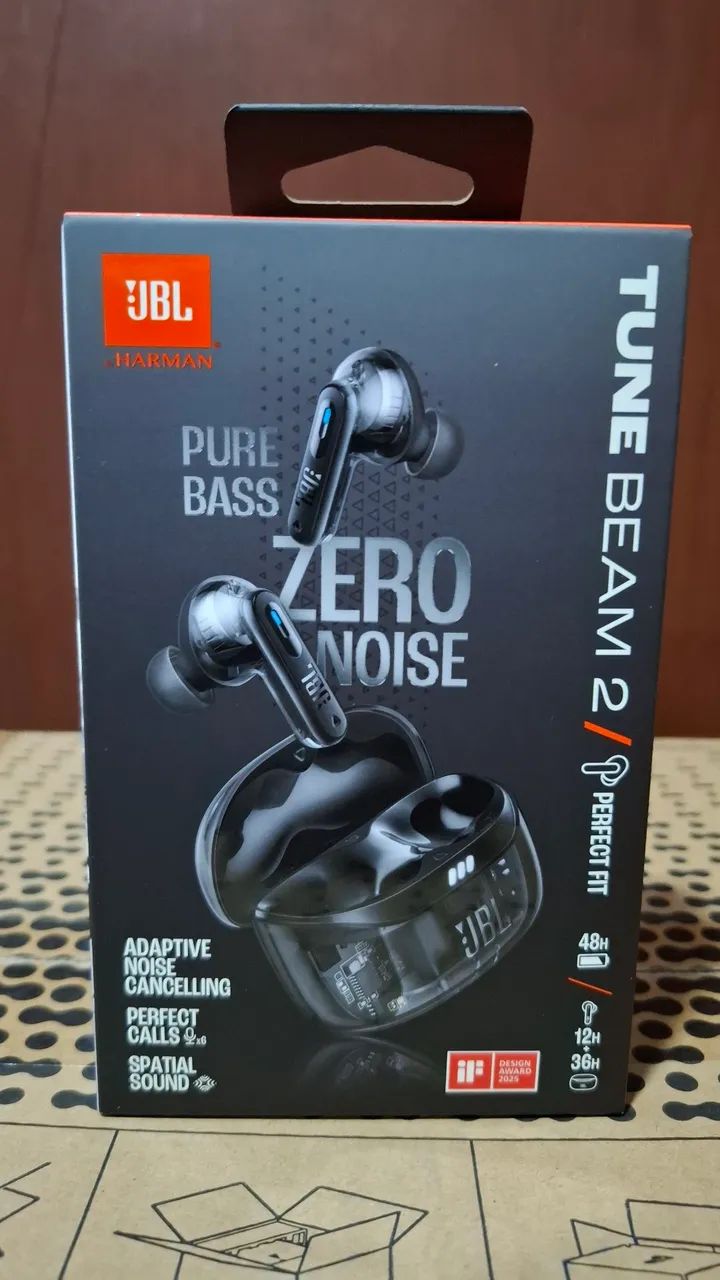 Fone JBL Tune Beam 2 Ghost