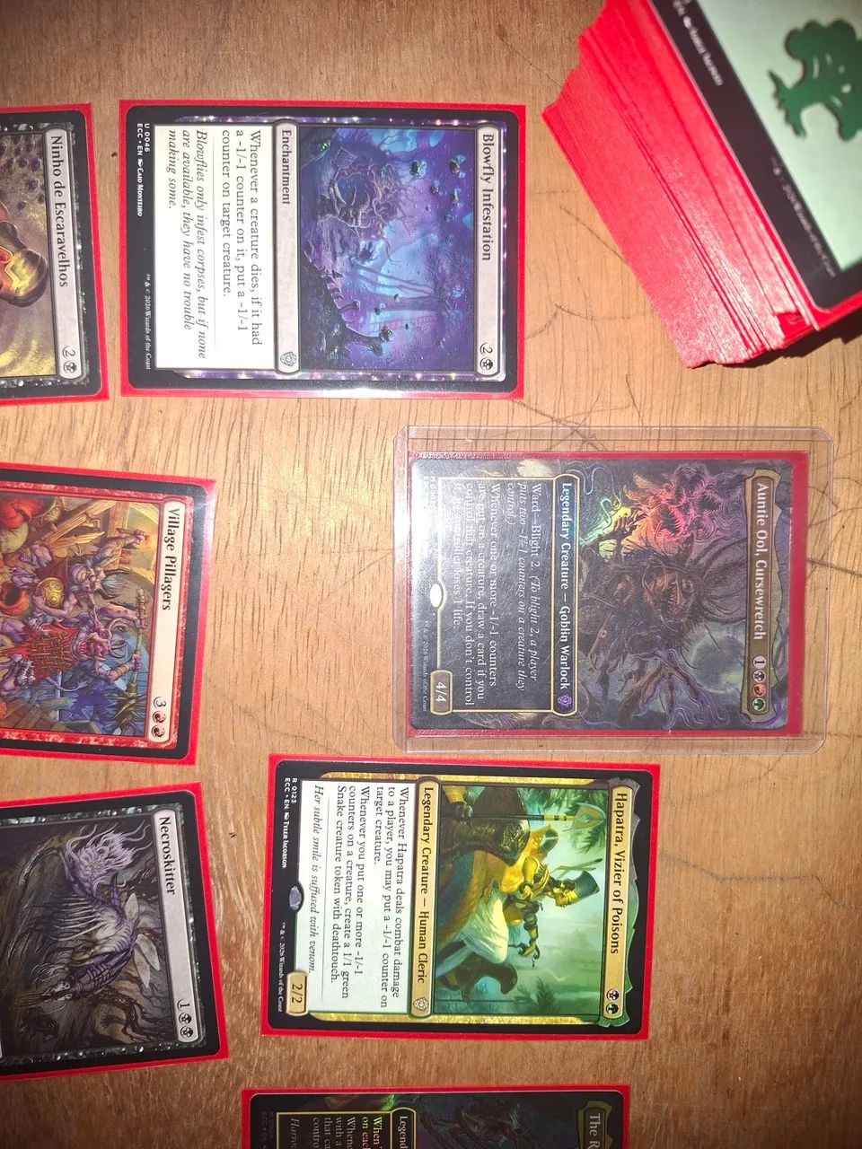 3 decks commander pré con + 1 deckbox tripla e sleeves  - Foto 3