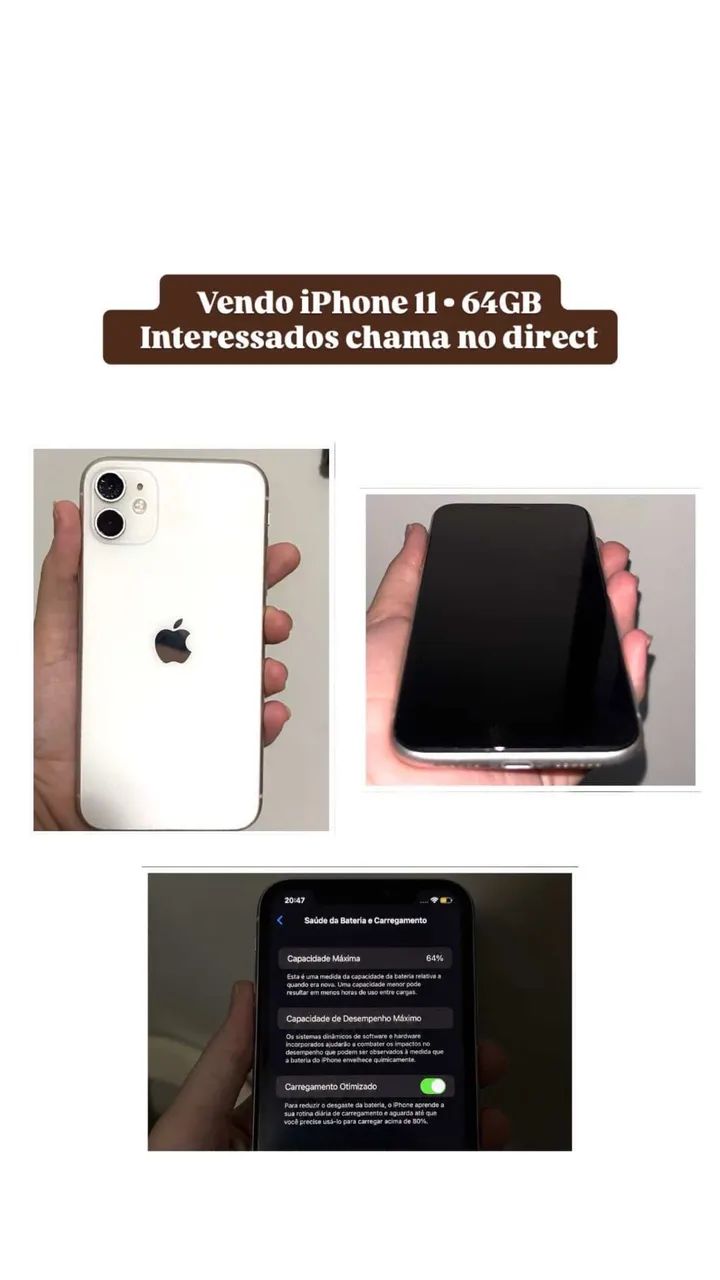 iPhone 11 - 64gb branco 
