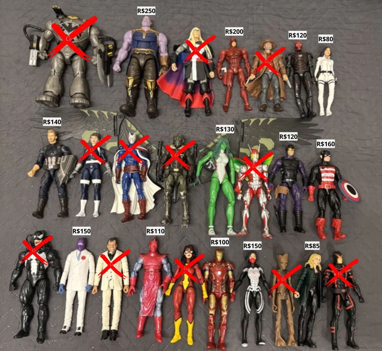 Marvel Legends Figuras Bonecos Action Figure Usados BAF Action Figure Hasbro