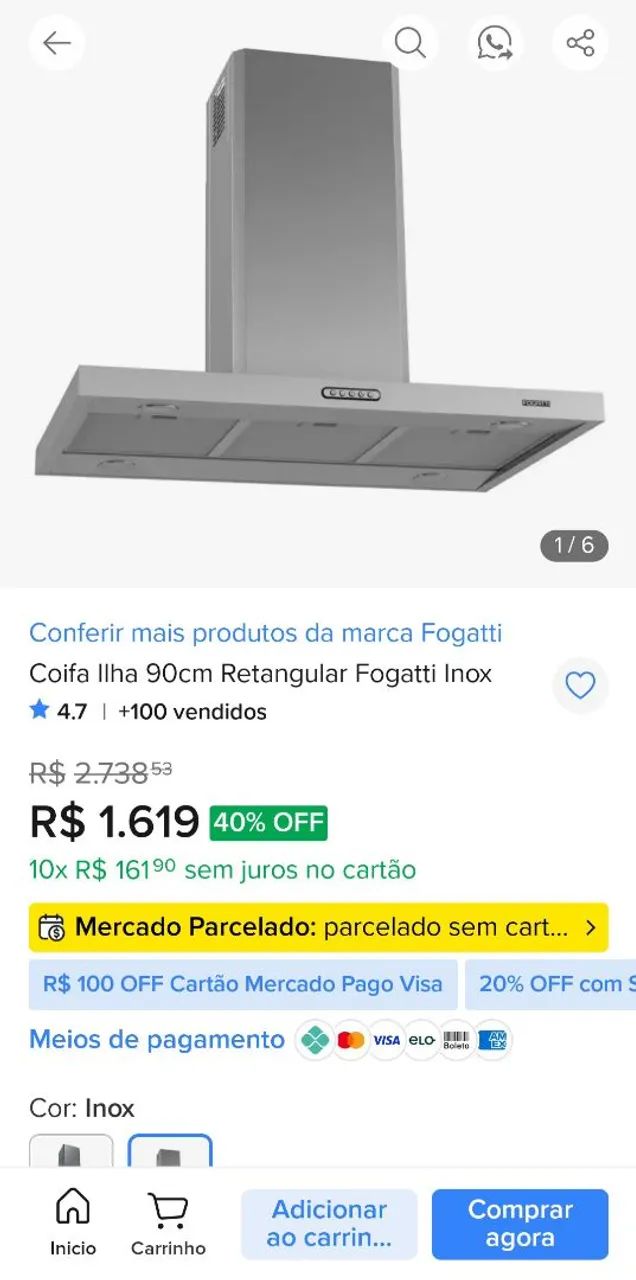 Coifa de Ilha - Foto 4