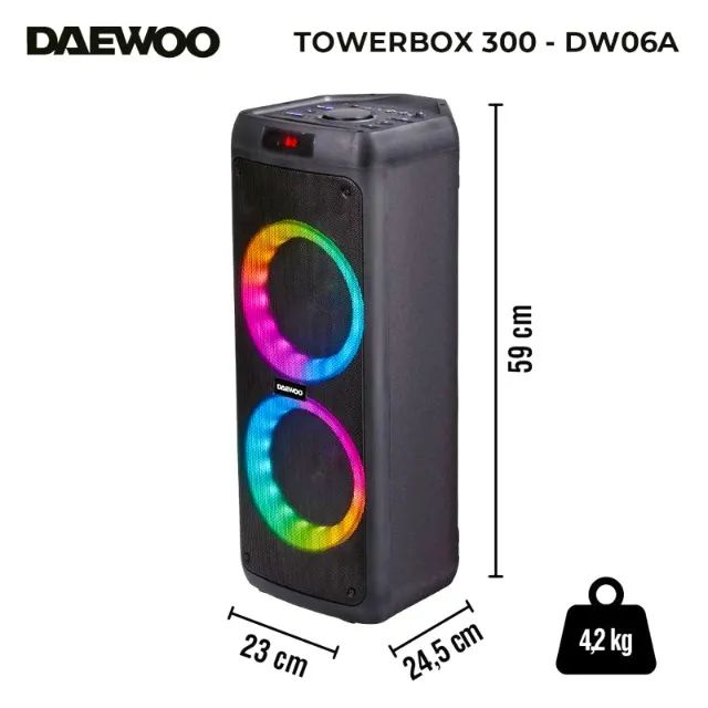Caixa Bluetooth Daewoo até 5h Bateria com Microfone  - Foto 5