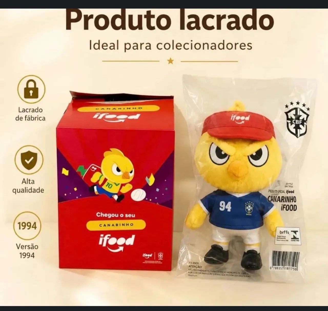 Canarinho Copa 1994- Edição limitada !!
