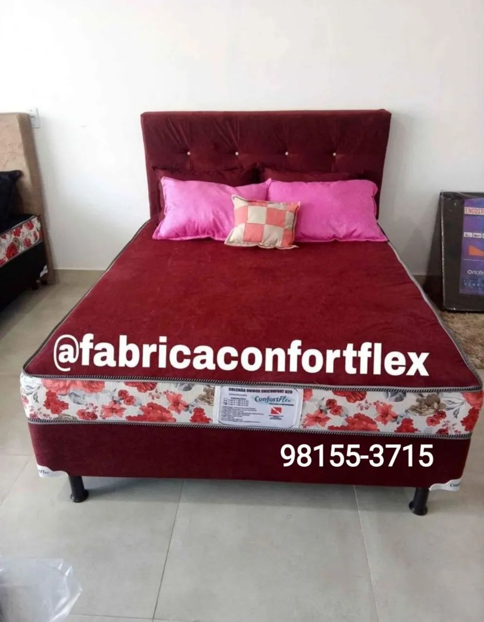 Cama casal nova, de loja com preço barato  - Foto 3