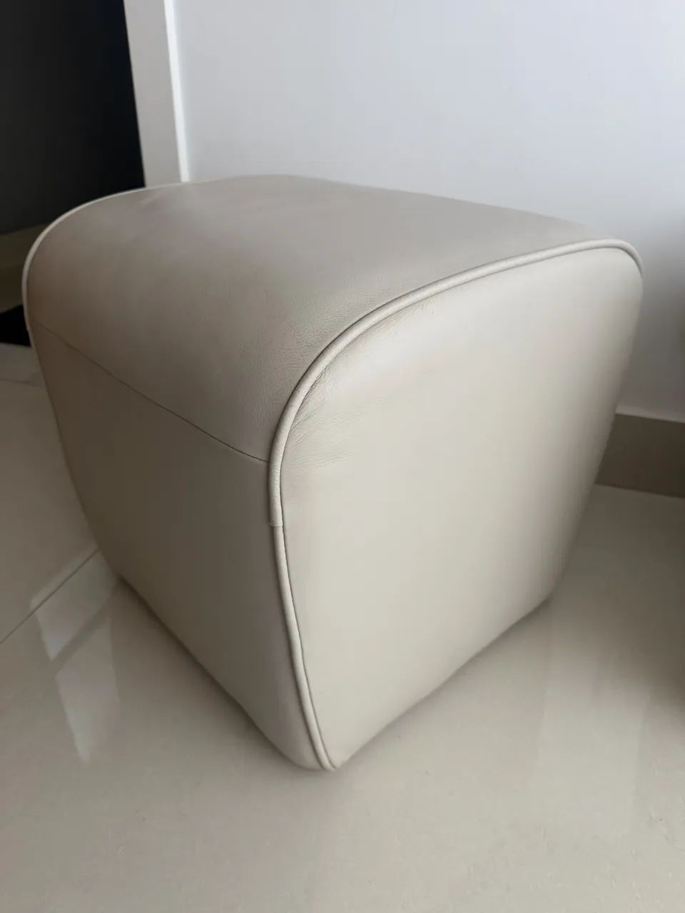 Puff de couro - Foto 2