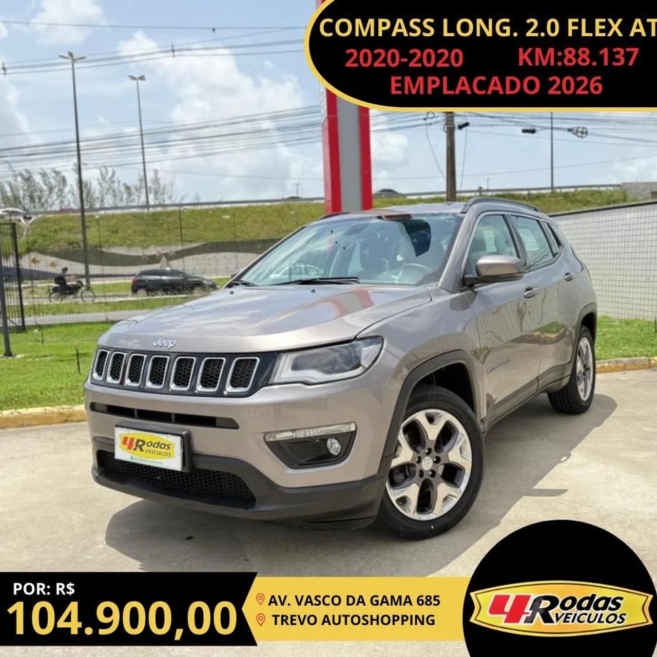 Jeep Compass Longitude 2.0 4X2 Flex 16V Aut. 2020 - Foto 2