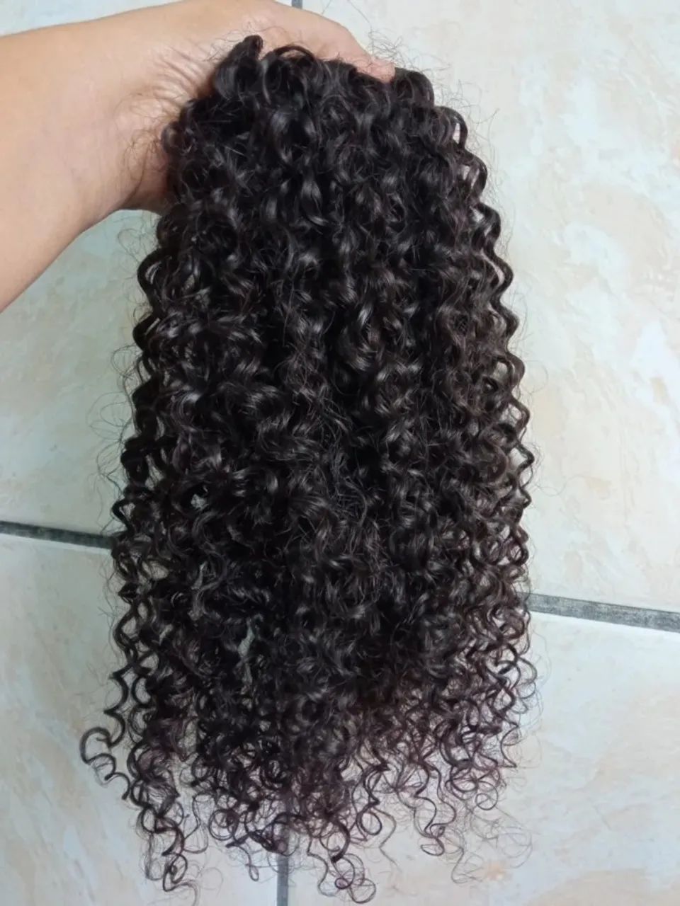Tic tac cabelo humano cacheado