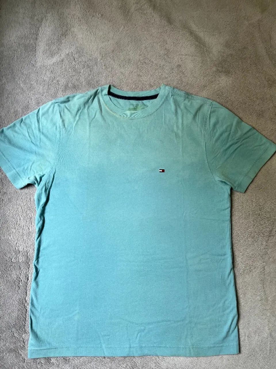 camiseta tommy hilfiger original azul claro