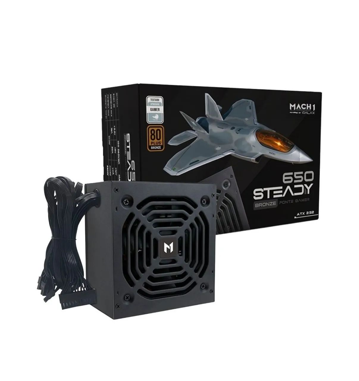 Fonte Mach1 650w 80plus bronze  - Foto 2
