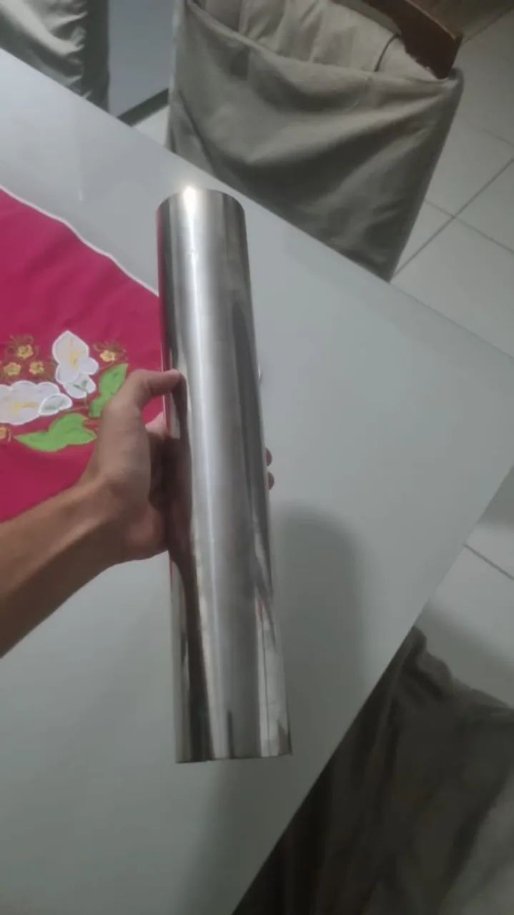 CANO INOX POLIDO 3 POLEGADAS 40CM 