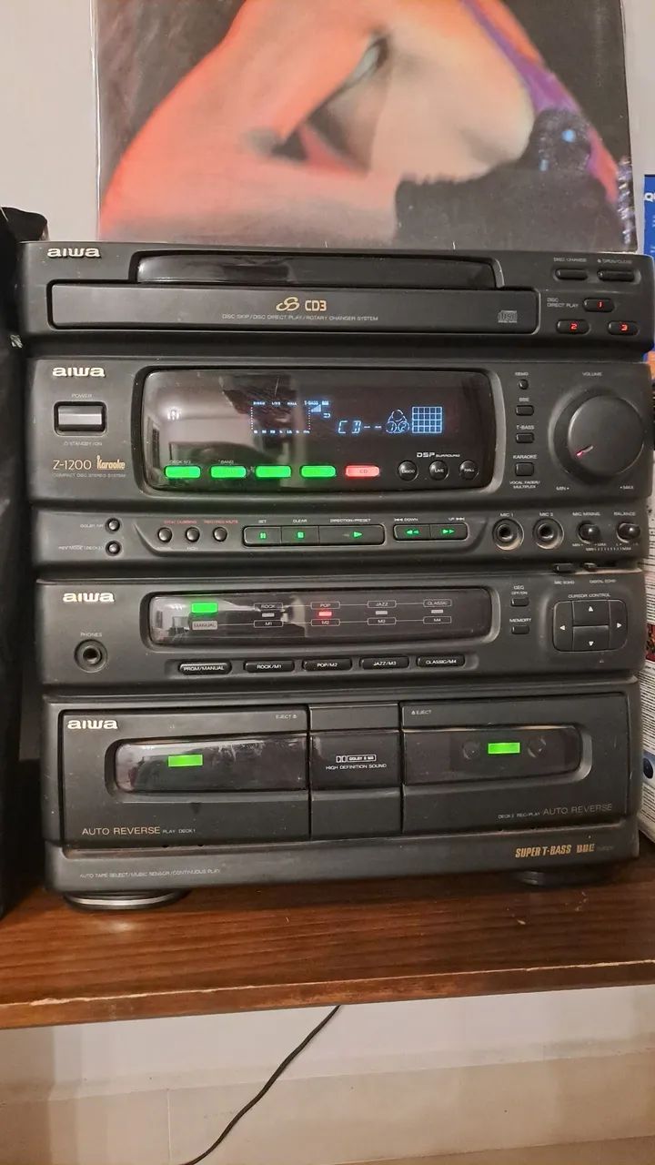 System Aiwa K1200 Karaoke sem as caixas