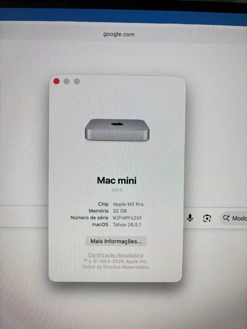 Apple Mac Mini M2 Pro 32gb RAM 512gb SSD - Computadores e Desktops