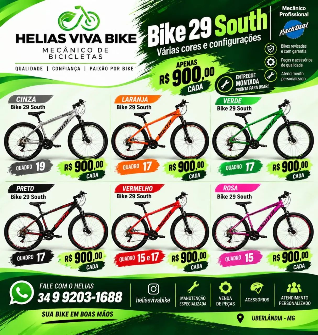 Bicicleta nova pronta para uso