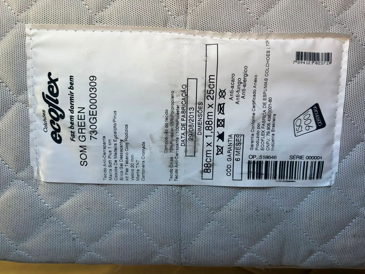 Cama de solteiro - Base Box com Colchão - Foto 4
