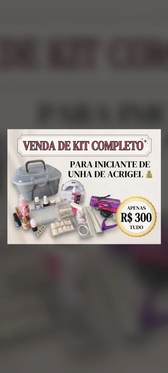 Kit manicure acrigel completo 