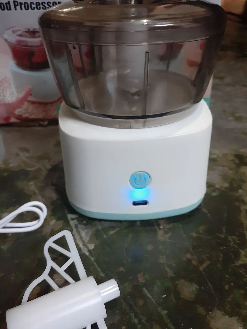 Mini Batedor processador 350ml - Foto 2