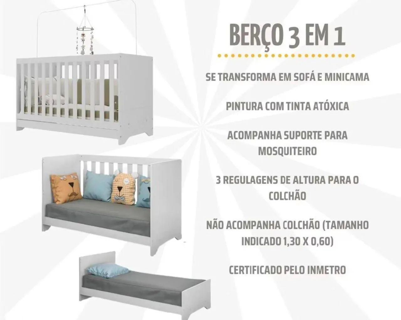 Berço NOVOOO - Foto 5