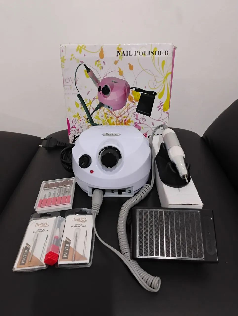 Motor elétrico Nail drill Completo