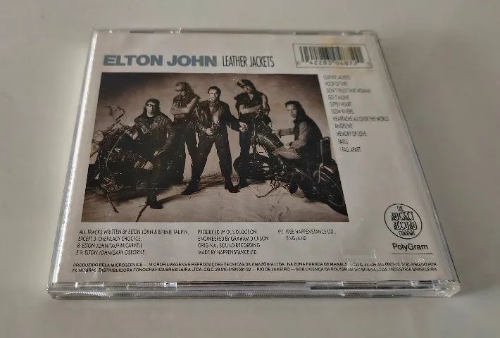 CD Elton John - Leather Jackets - Polygram - Ind. Brasileira - Foto 3