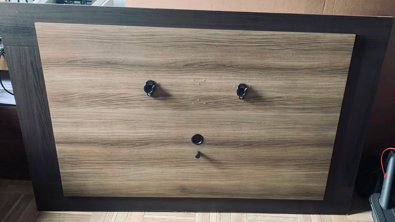 RACK + PAINEL PARA TV - MARROM E BEGE - Foto 2