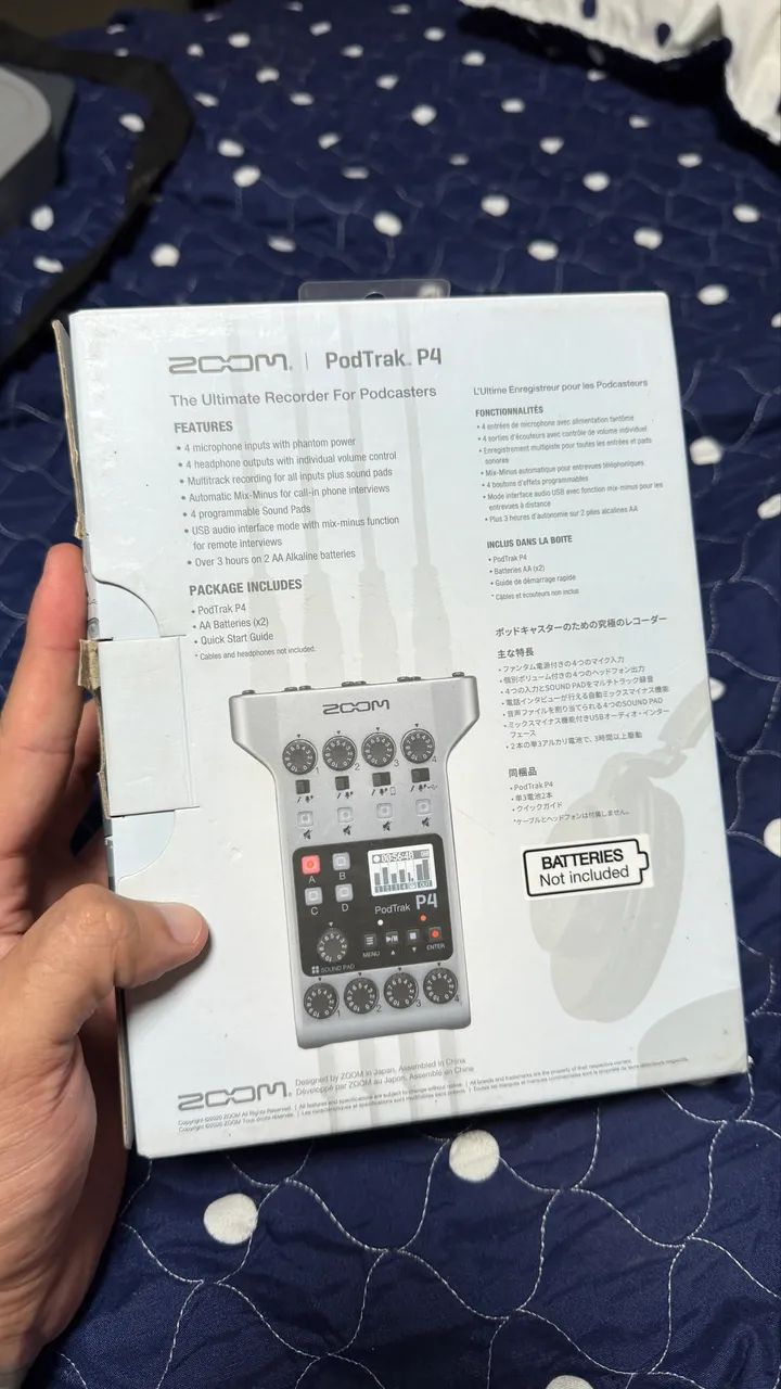 Zoom PodTrak P4 - Microfones e Gravadores - Centro, Cidade