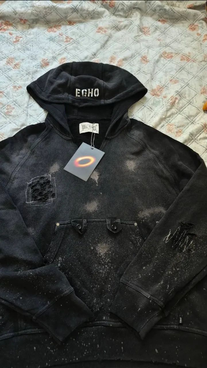 Moletom Egho Studios Void Dirty Black