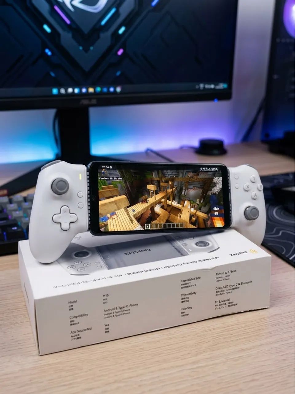 Controle Gamepad M15 USB-C (Celulares Android e iPhone 15/16) ? Hall Effect Anti-Drift - Foto 5