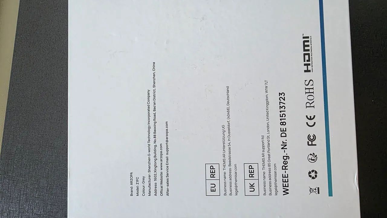 Monitor arzopa  Z1FC 144hz 16.1 - Foto 2