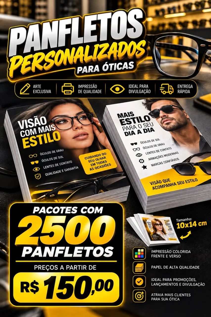 Panfletos para Óticas