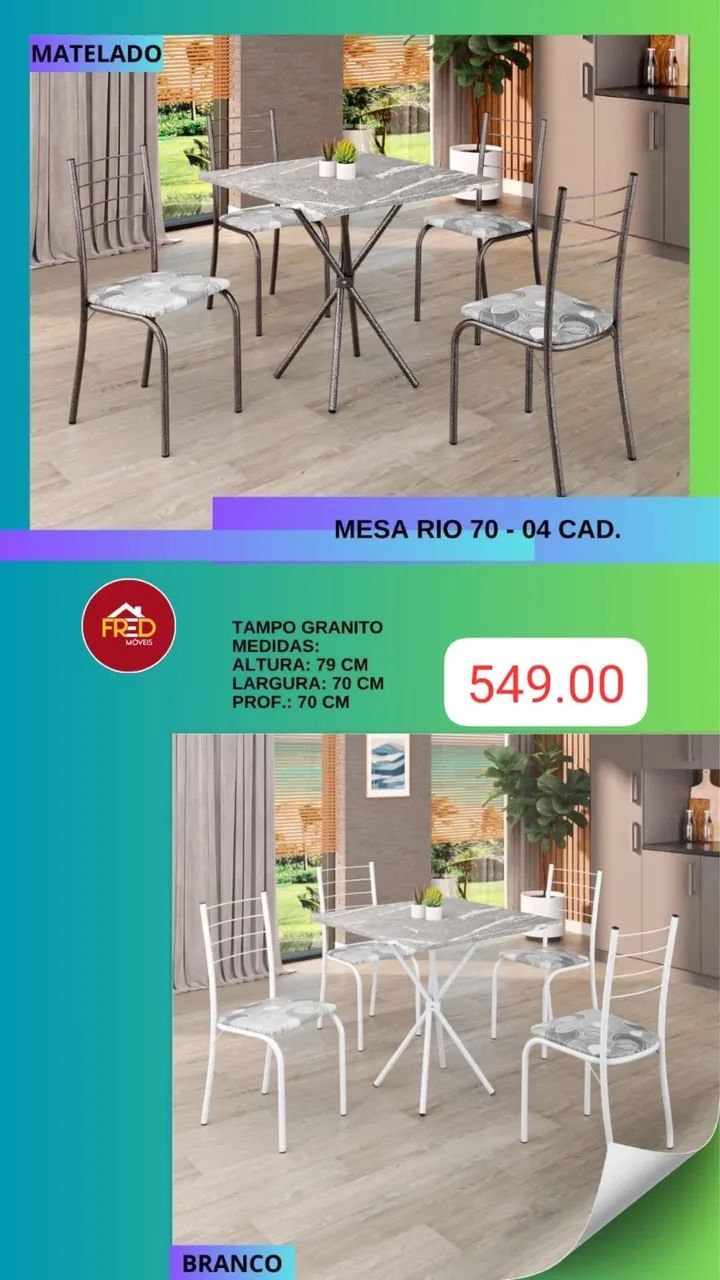 Mesa de jantar mega oferta 