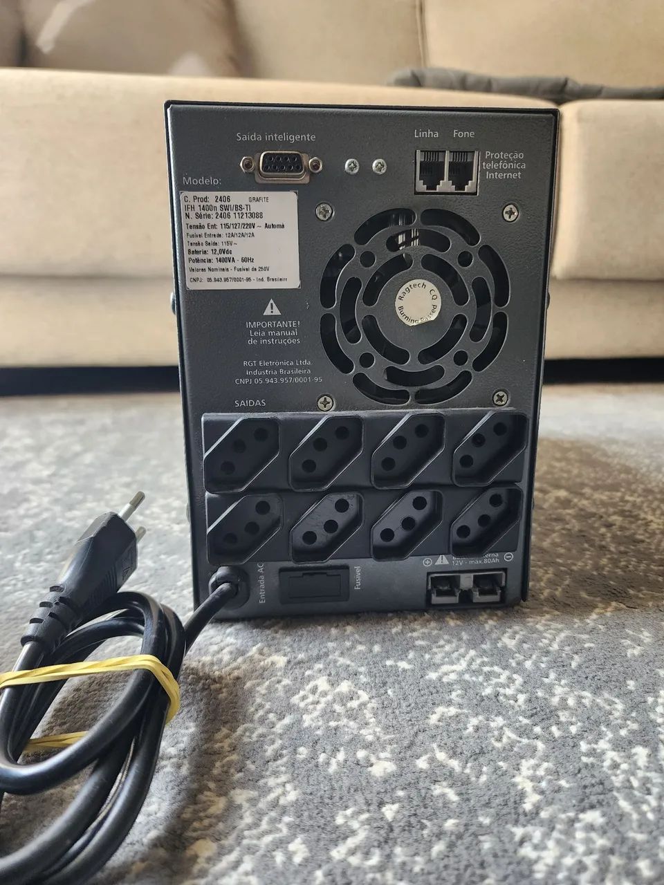 No-Break 1400VA Bat/Ext - Foto 2