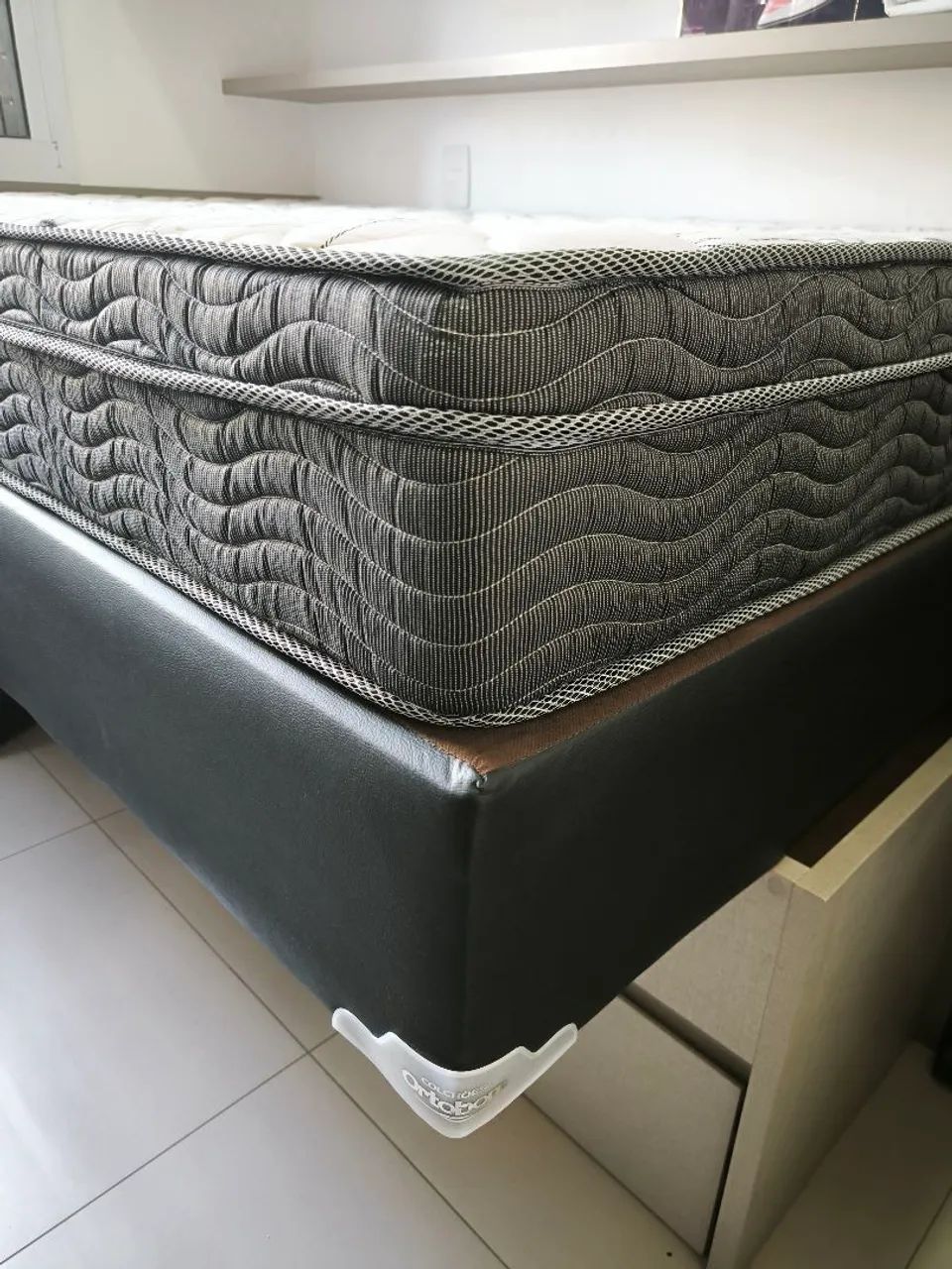 Cama Box Ortobom Viúva Skin Black - Foto 3